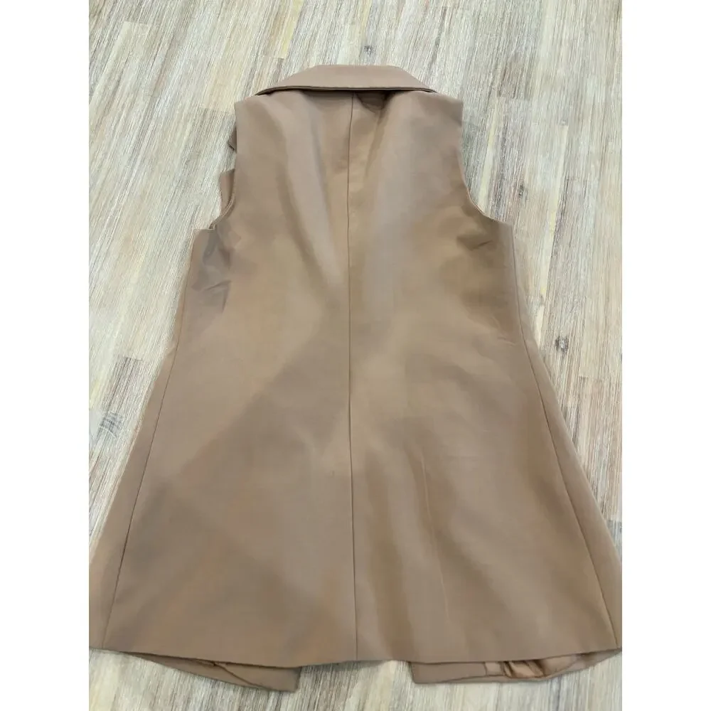 Sincerely Jules Brown Vest Blazer Size Small - Picture 9 of 9